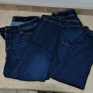 Two pairs of jeans